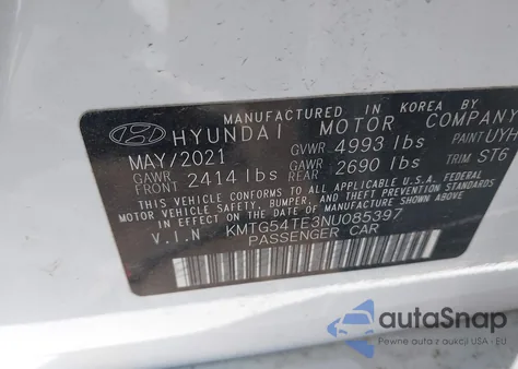 2022 Genesis G70 3.3T Awd из США, поврежденный, VIN KMTG54TE3NU085397